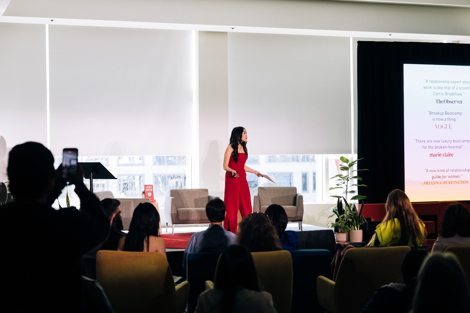 Amy Chan on stage